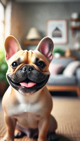 French Bulldog with Cute Smile