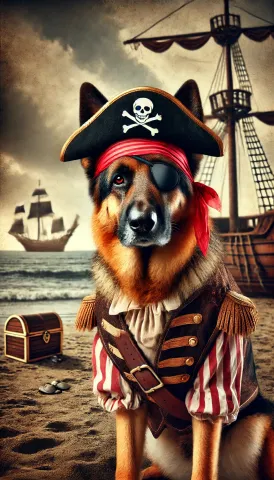 Pirate German Shepherd